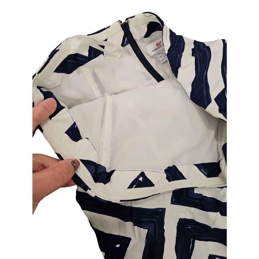 Vineyard Vines Strapless Maxi Dress Resort Cruise Diamond print Cocktail - Picture 6 of 11